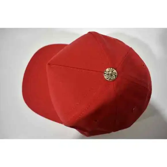 Chrome Hearts CH Logo Trucker Red Yellow Baseball Cap Snapback Adjustable Hat